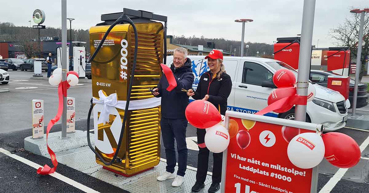 Circle K Inviger Laddplats Som ÖMAB Anlagt