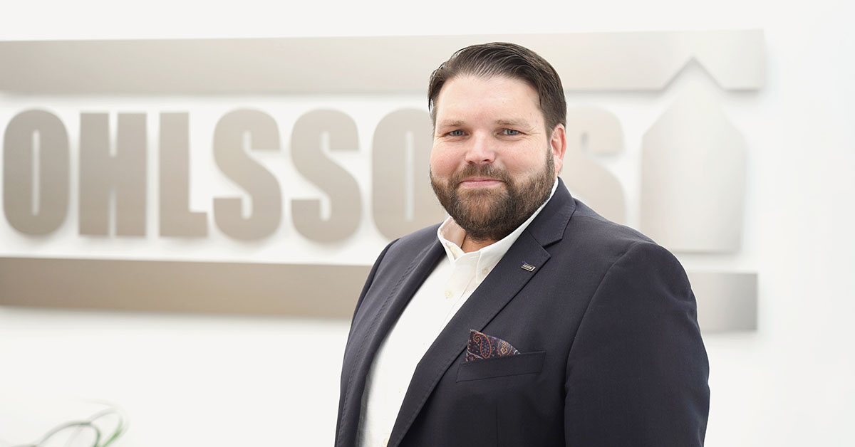 David Rhudin, Vd Ohlssons AB 1200X628